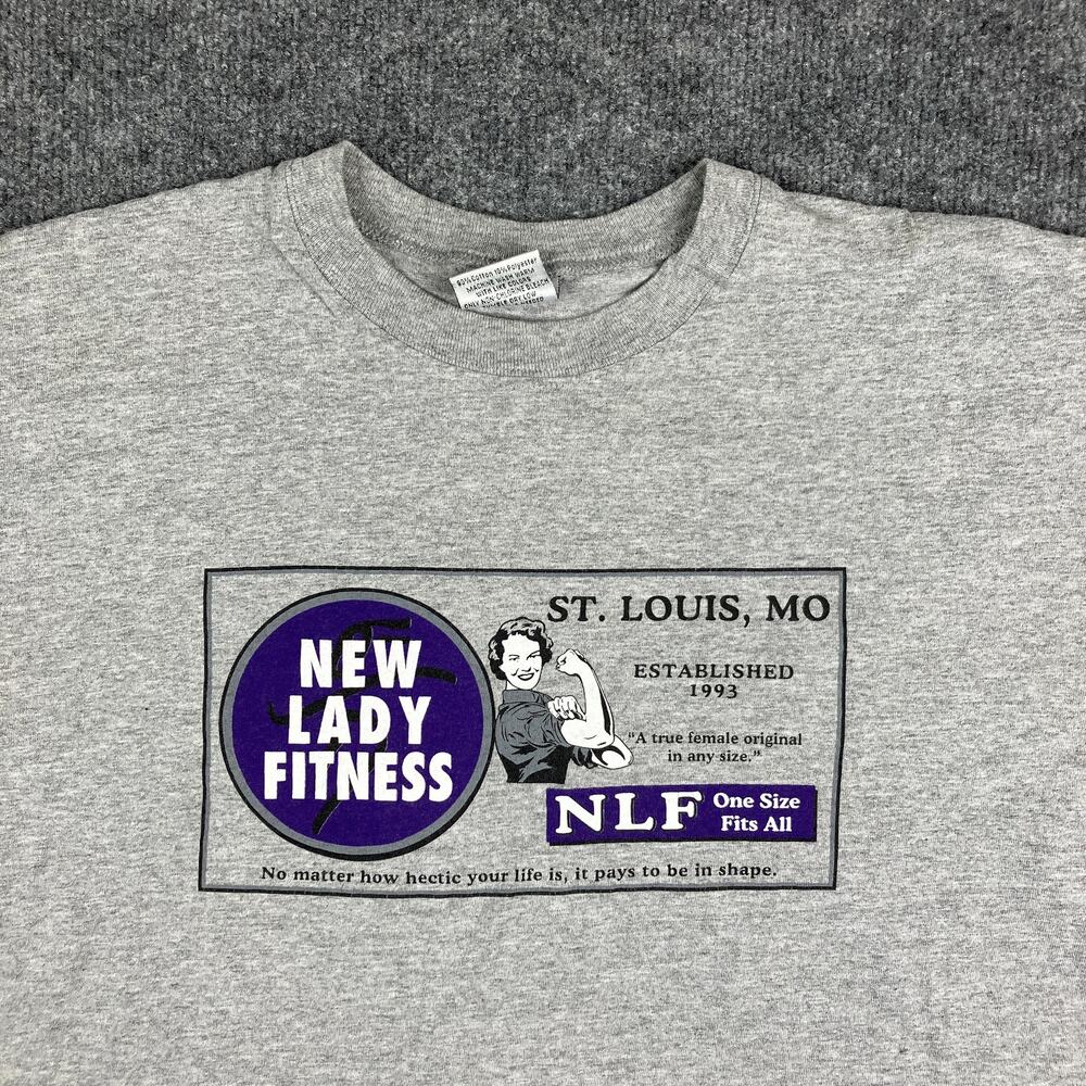 Gear For Sports T-Shirt Mens‎ L Gray Graphic Fitness Gym Tee St Louis MO NLF